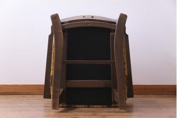 ヴィンテージ家具　ビンテージ　神戸洋家具　永田良介商店　凛とした風格を漂わせるシングルソファ(1人掛け、アームチェア)(2)