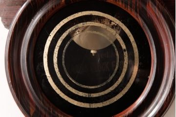 アンティーク雑貨　和製アンティーク　タカノ(高野精密工業)　内部交換済・電池式　四ツ丸　だるま時計(掛け時計、柱時計)