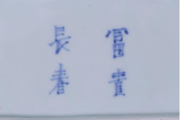 古民具・骨董　江戸期　古伊万里　冨貴長春　縁起の良い蛸唐草長皿(和食器)