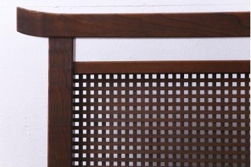 昭和初期　総ケヤキ材　風情漂う杢目が現れた衝立(パーテーション、つい立て、仕切り)