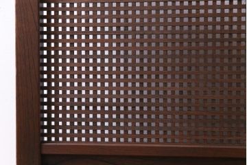 昭和初期　総ケヤキ材　風情漂う杢目が現れた衝立(パーテーション、つい立て、仕切り)