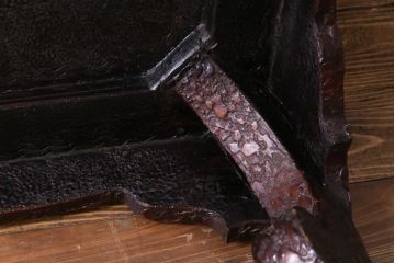 ヴィンテージ家具　ビンテージ　津軽塗(唐塗、変わり塗り)　独特の風合いが目を引く座卓(ローテーブル)