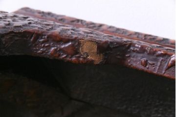 ヴィンテージ家具　ビンテージ　津軽塗(唐塗、変わり塗り)　独特の風合いが目を引く座卓(ローテーブル)