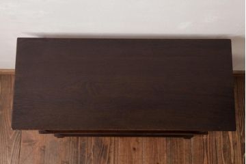 中古　指物家具　桑材　落ち着いた和の雰囲気が漂う上品な茶棚(飾り棚)