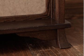 中古　指物家具　桑材　落ち着いた和の雰囲気が漂う上品な茶棚(飾り棚)