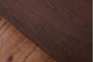 アンティーク家具　和製アンティーク　総ケヤキ材　シンプルで渋さの漂う文机(座机)