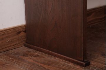 アンティーク家具　和製アンティーク　総ケヤキ材　シンプルで渋さの漂う文机(座机)