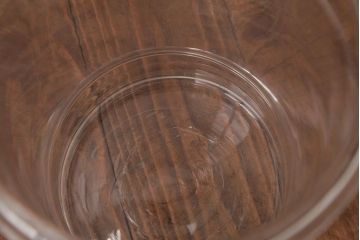 アンティーク雑貨　昭和レトロ　昔懐かしい雰囲気を演出する丸型ガラスビン(ガラス瓶、キャニスター)