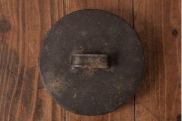 アンティーク雑貨　昭和レトロ　昔懐かしい雰囲気を演出する丸型ガラスビン(ガラス瓶、キャニスター)