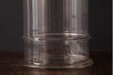 アンティーク雑貨　昭和レトロ　昔懐かしい雰囲気を演出する丸型ガラスビン(ガラス瓶、キャニスター)