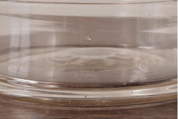 アンティーク雑貨　昭和レトロ　昔懐かしい雰囲気を演出する丸型ガラスビン(ガラス瓶、キャニスター)