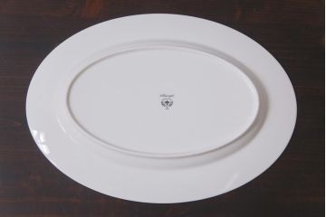 中古　Nittoroyal(ニットーロイヤル、ノリタケ)　ボーンチャイナ　ブルーヒル(廃盤)　オーバルプレート&深皿セット(大皿、カレー皿、洋食器)