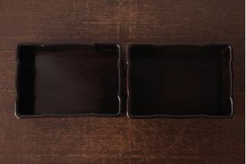 アンティーク雑貨　和製アンティーク　箱付　唐木　紫檀材　煙草盆・火入