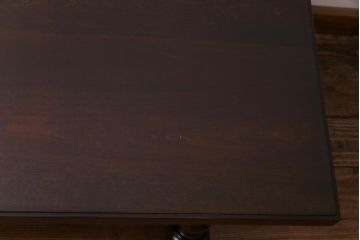 中古美品　松本民芸家具　和洋折衷の空間と相性の良いC型センターテーブル(ローテーブル)(定価約19万円)