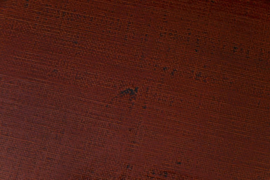 中古　工芸家具　李朝風　布目塗り　漆の味のある風合いが目を引く2人掛けベンチ(長椅子)(定価約48万円)