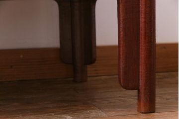 中古　工芸家具　李朝風　布目塗り　漆の味のある風合いが目を引く2人掛けベンチ(長椅子)(定価約48万円)