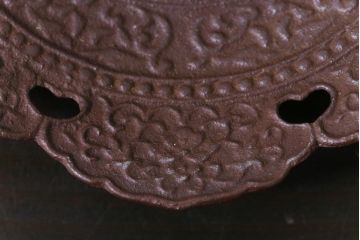 アンティーク雑貨　中古　鈴木盛久工房　南部鉄器　天神茶托5枚セット(コースター)