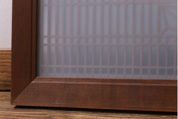 昭和中期　緻密に作り込まれた角麻文様の組子欄間(明り取り)