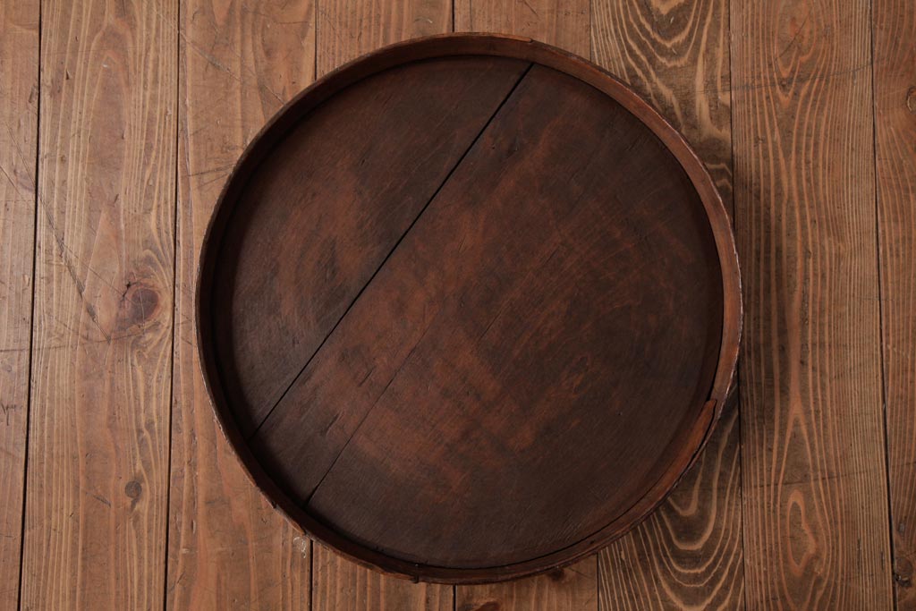 アンティーク雑貨 イギリスアンティーク オーク材 古い木の質感が味わい深い木製樽(バレル、ディスプレイ、傘立て)