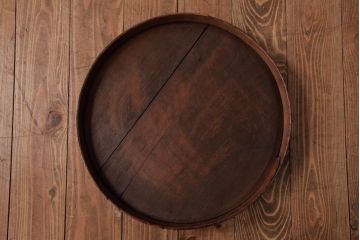 アンティーク雑貨 イギリスアンティーク オーク材 古い木の質感が味わい深い木製樽(バレル、ディスプレイ、傘立て)