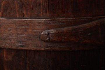 アンティーク雑貨 イギリスアンティーク オーク材 古い木の質感が味わい深い木製樽(バレル、ディスプレイ、傘立て)