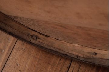 アンティーク雑貨　イギリスアンティーク　オーク材　古い木の質感が味わい深い木製樽(バレル、ディスプレイ、傘立て)