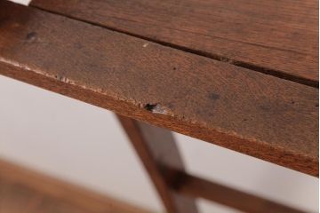 アンティーク雑貨　和製アンティーク　カシ材　味わいのある風合いが魅力のステップラダー(脚立)