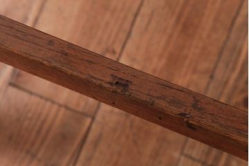 アンティーク雑貨　和製アンティーク　カシ材　味わいのある風合いが魅力のステップラダー(脚立)