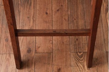 アンティーク雑貨　和製アンティーク　カシ材　味わいのある風合いが魅力のステップラダー(脚立)