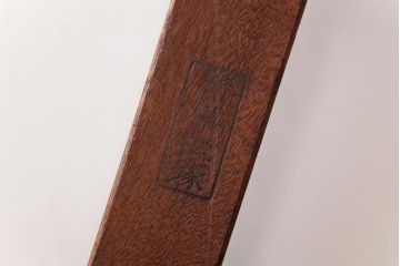 アンティーク雑貨　和製アンティーク　カシ材　味わいのある風合いが魅力のステップラダー(脚立)