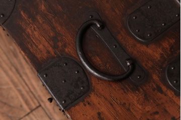 アンティーク雑貨　和製アンティーク　明治大正期　松材　味わい深い佇まいが格好良い硯箱(小物入れ、小引き出し、収納箱)