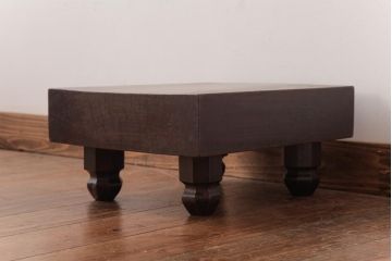 アンティーク雑貨　和製アンティーク　明治期　年月を重ねた風合いが味わい深い将棋盤(飾り台、花台)