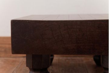 アンティーク雑貨　和製アンティーク　明治期　年月を重ねた風合いが味わい深い将棋盤(飾り台、花台)