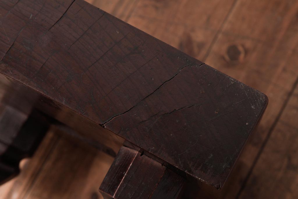 アンティーク雑貨　和製アンティーク　明治期　年月を重ねた風合いが味わい深い将棋盤(飾り台、花台)