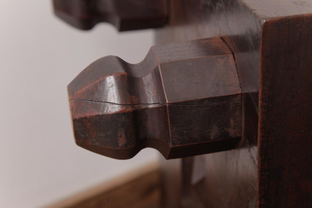 アンティーク雑貨　和製アンティーク　明治期　年月を重ねた風合いが味わい深い将棋盤(飾り台、花台)