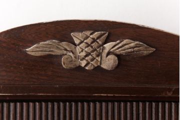 アンティーク雑貨　Meiji(明治時計社)　手巻き式　クラシカルな佇まいの掛け時計(柱時計、振り子時計)(1)