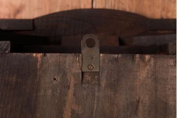 アンティーク雑貨　Meiji(明治時計社)　手巻き式　クラシカルな佇まいの掛け時計(柱時計、振り子時計)(1)