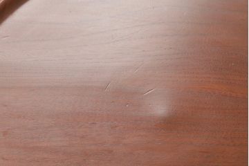 アンティーク雑貨　和製アンティーク　大正昭和期　総ケヤキ材　なめらかな質感が上品な印象与える飾り台(花台)