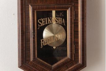 アンティーク雑貨　和製アンティーク　SEIKOSHA(精工舎、セイコー)　内部交換済み・電池式　八角振り子時計(掛時計、柱時計)