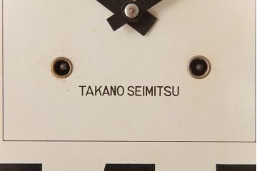 アンティーク雑貨　和製アンティーク　戦前　タカノ(高野精密工業)　変わり型　　角型のぜんまい式振り子時計(柱時計、掛け時計)