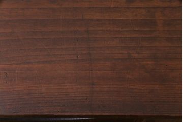 アンティーク家具　和製アンティーク　当店オリジナルガラス　丸窓がおしゃれな桐材製のリメイク箪笥ローボード(戸棚)