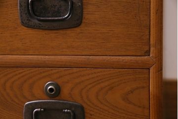 アンティーク家具　大正昭和初期　前面エンジュ材　上品な佇まいが魅力的なローボード(引き出し、チェスト、テレビボード)