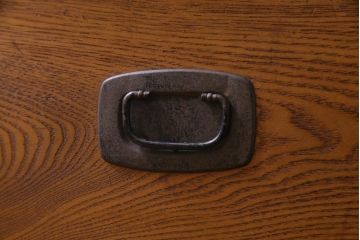 アンティーク家具　大正昭和初期　前面エンジュ材　上品な佇まいが魅力的なローボード(引き出し、チェスト、テレビボード)