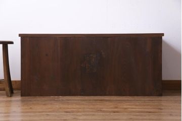 アンティーク家具　大正昭和初期　前面エンジュ材　上品な佇まいが魅力的なローボード(引き出し、チェスト、テレビボード)