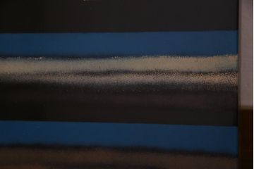 中古　日展作家　加治武　大作　輪島塗　沈金　翔鶴図　透けるような繊細さと躍動感が目を引く衝立(つい立て)