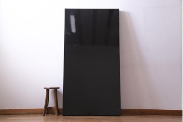 中古　日展作家　加治武　大作　輪島塗　沈金　翔鶴図　透けるような繊細さと躍動感が目を引く衝立(つい立て)