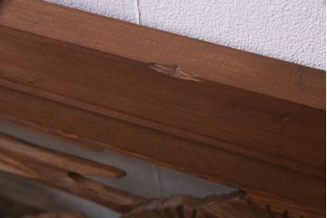 昭和中期　竹と松　力強い存在感を放つ欄間(明かり取り、明り取り)