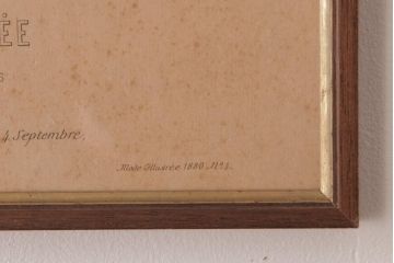 アンティーク雑貨　フランスアンティーク　La Mode Illustree　ファッションイラスト　アートフレーム(1)