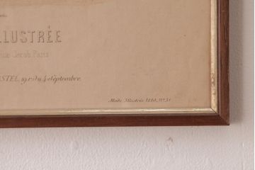 アンティーク雑貨　フランスアンティーク　La Mode Illustree　ファッションイラスト　アートフレーム(2)