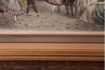 アンティーク雑貨　フランスアンティーク　MAGASIN DES DEMOISELLES　リトグラフモード画　ファッションイラスト　アートフレーム(2)